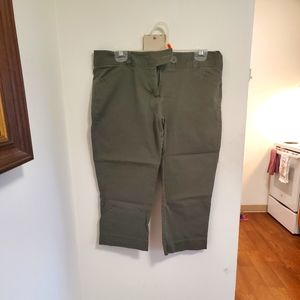 The Limited SZ 12 Ladies Olive Green Capri pants 🩳
